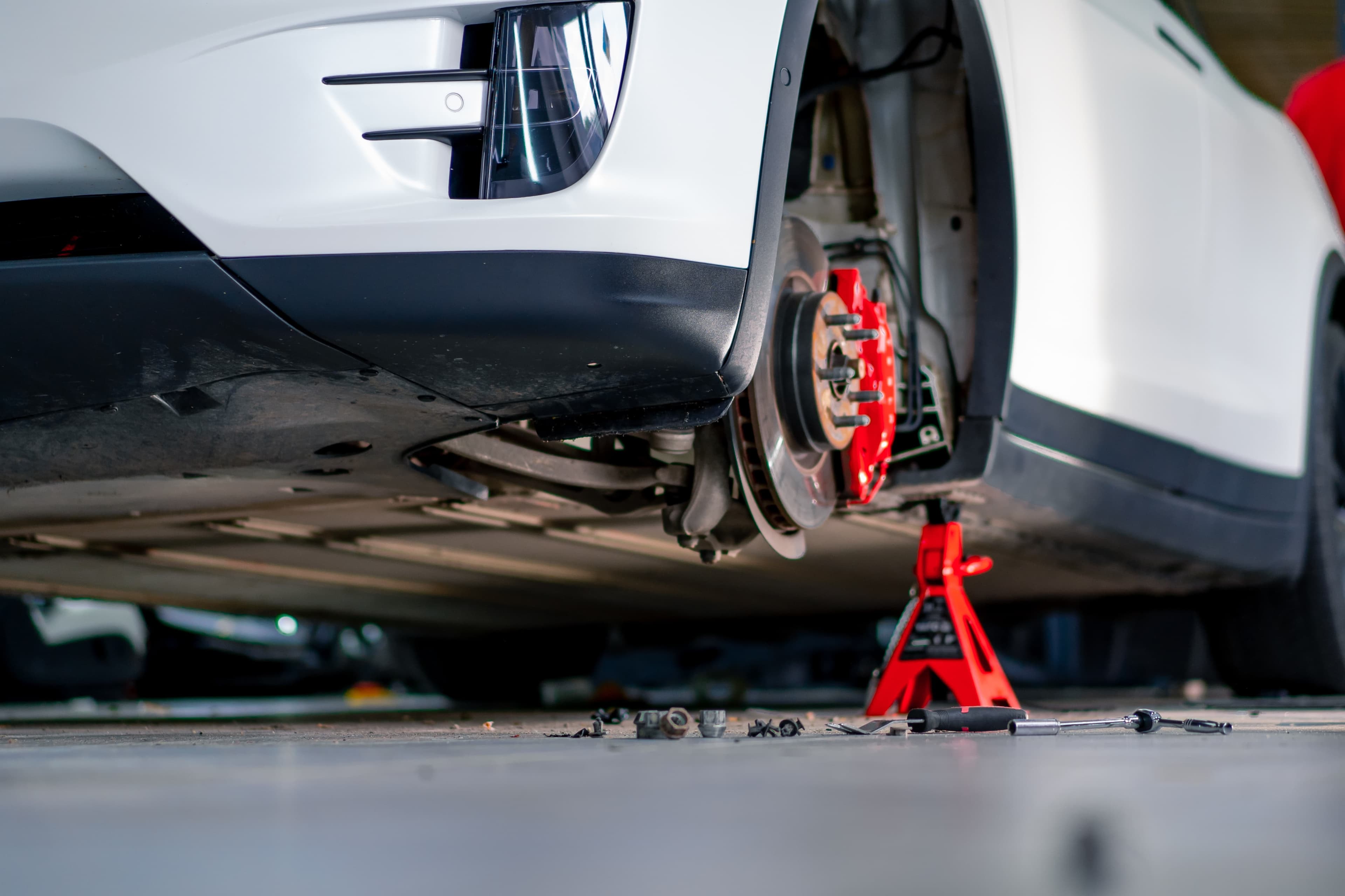 Mobile auto repair results showing before and after